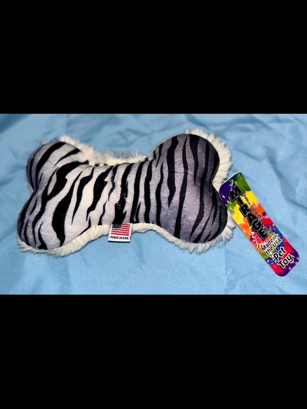 Mirage Dog Plush Bone Toy - Pick Your Color